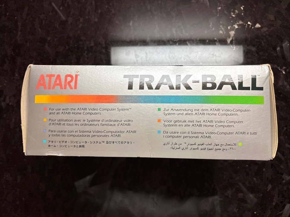 Atari Trak Ball Controller CX-80 Trackball 1983 New Sealed NOS - Image 4 of 4