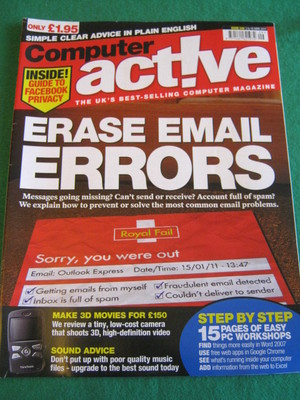 COMPUTER ACTIVE - ERASE EMAIL ERRORS - 3 March 2011 # 340