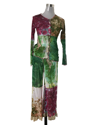 Ensemble Jean Paul Gaultier Vintage - Pantalon, Top Et Jupe Paréo - Taille M - Style Smoking - Rare