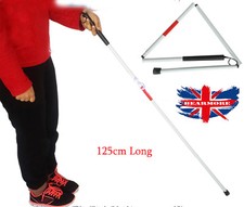 Folding Blind Stick Visually Impaire Guide cane support Walker deaf blind Stick