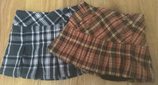 VINTAGE 70s does 90s 00s YOUTH GIRL  S PLAID Pleated SKIRT SZ 4/6 HTF Preppy