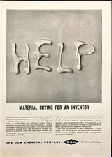 Dow Chemical Company Epoxy Midland MI Vintage Print Ad 1962
