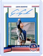 2023 Panini USA Stars & Stripes GAVIN GRAHOVAC Blue Foil Autograph AUTO RC