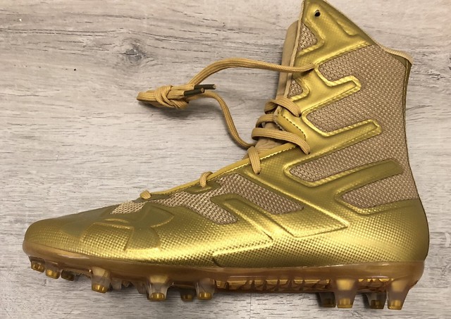 under armour gold football cleats