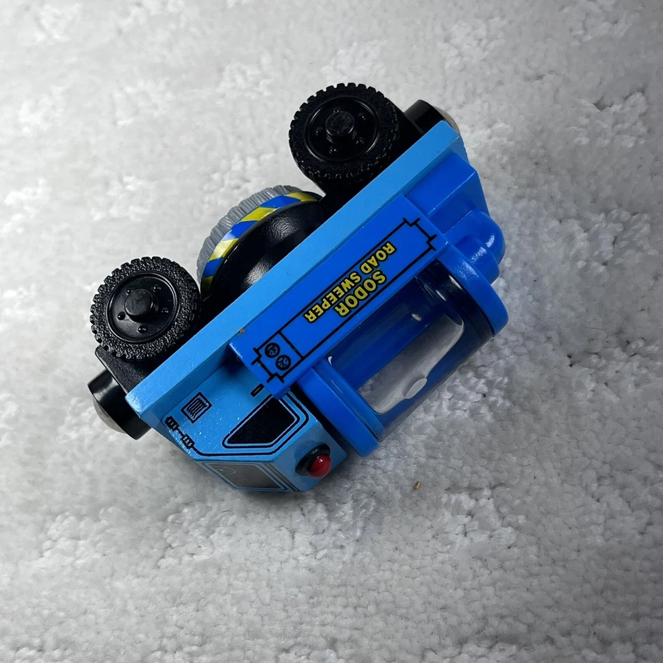 Camión de basura Thomas Friends 2003 tren de madera y barredora de calles - excelente estado Foto 3 de 4