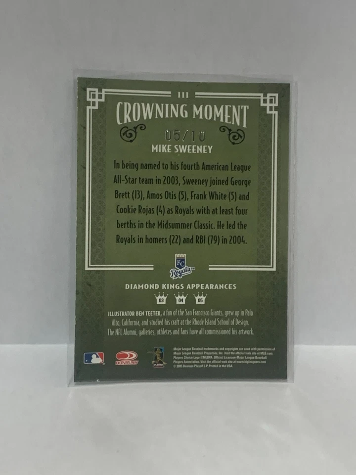 2005 Diamond Kings "HAWAII CONFERENCE" embossed - MIKE SWEENEY #'d/10 - Image 2 of 2