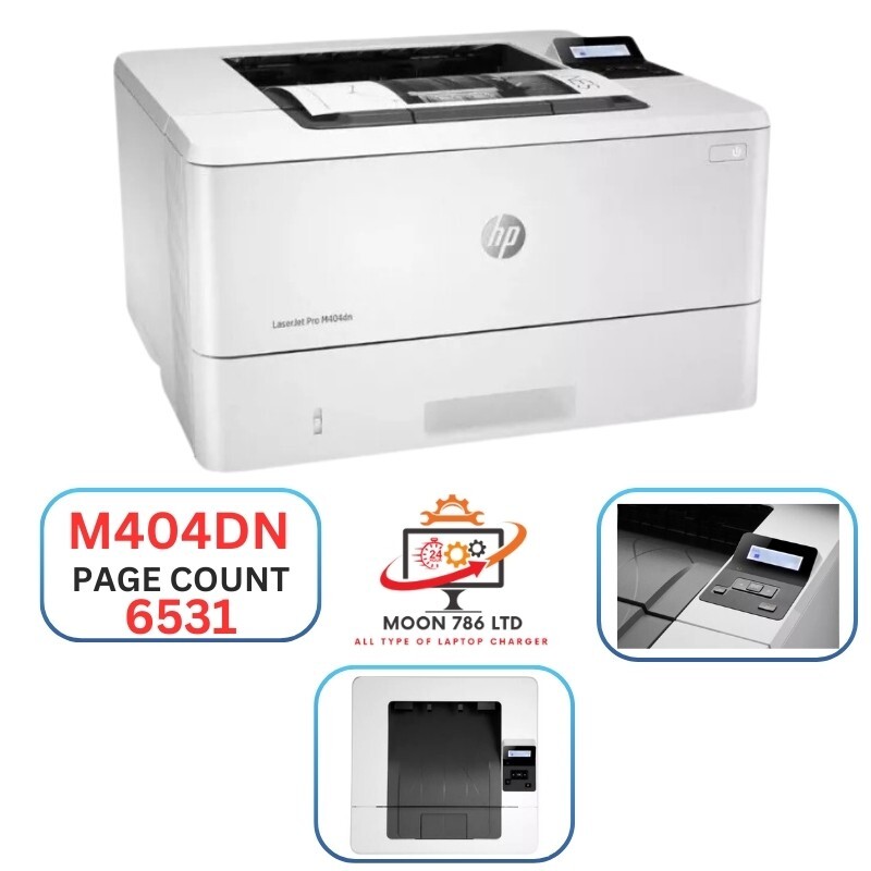 HP LASERJET PRO M404DN PRINTER 60% TONER INCLUDED PAGE COUNT ONLY :-6531