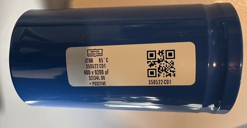 Nippon Chemi-con 400v 9200uf Capacitor 32I34L 06 - Picture 3 of 5