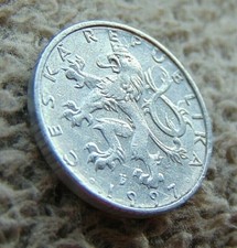 Münzen, eine Münze über 50 HALERU, 1997 Jahr!!! Tschechische Republik!
