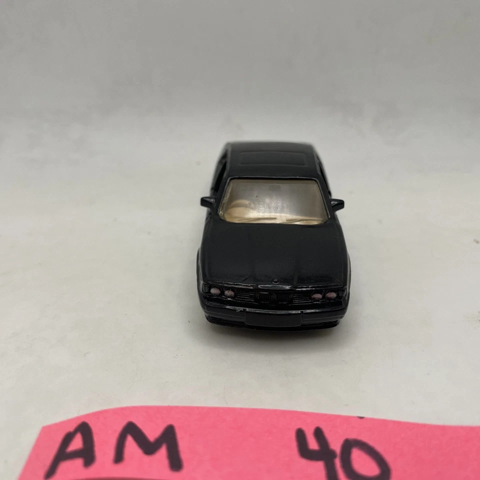 BMW Serie 5 1989 Matchbox negro suelto - puertas abiertas - casi como nuevo ¡Hermoso! Foto 2 de 4