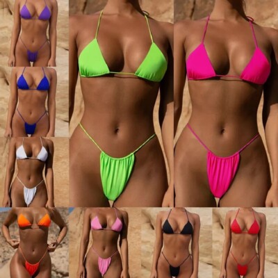 NEU - Sexy Damen Bikini-Set - Gr. XS / S 34 / 36  G-String brasilianischer Style