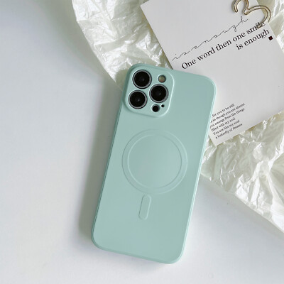 Liquid Silicone Mag safe Case For iPhone 16 15 14 13 12 11 Pro Max XR XS Cover