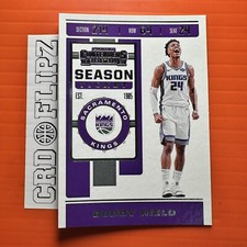 2019-20 Contenders Season Ticket Base #14 Buddy Hield - Sacramento Kings