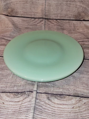 Jadeite Restaurant Ware Heavy Salad Side  Plate Set Of 2