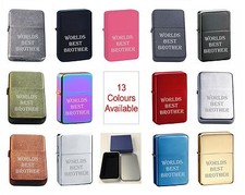 Worlds Best Brother 77 Personalised Engraved Star Lighter In Gift Tin