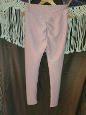 Booty-Shaper Leggings SZ LARGE Light Mauve PINK NWOT