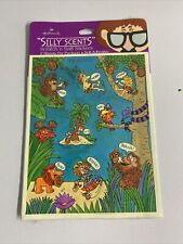 Hallmark Sheet of Vintage Scratch & Sniff Stickers Mint!! Mushroom