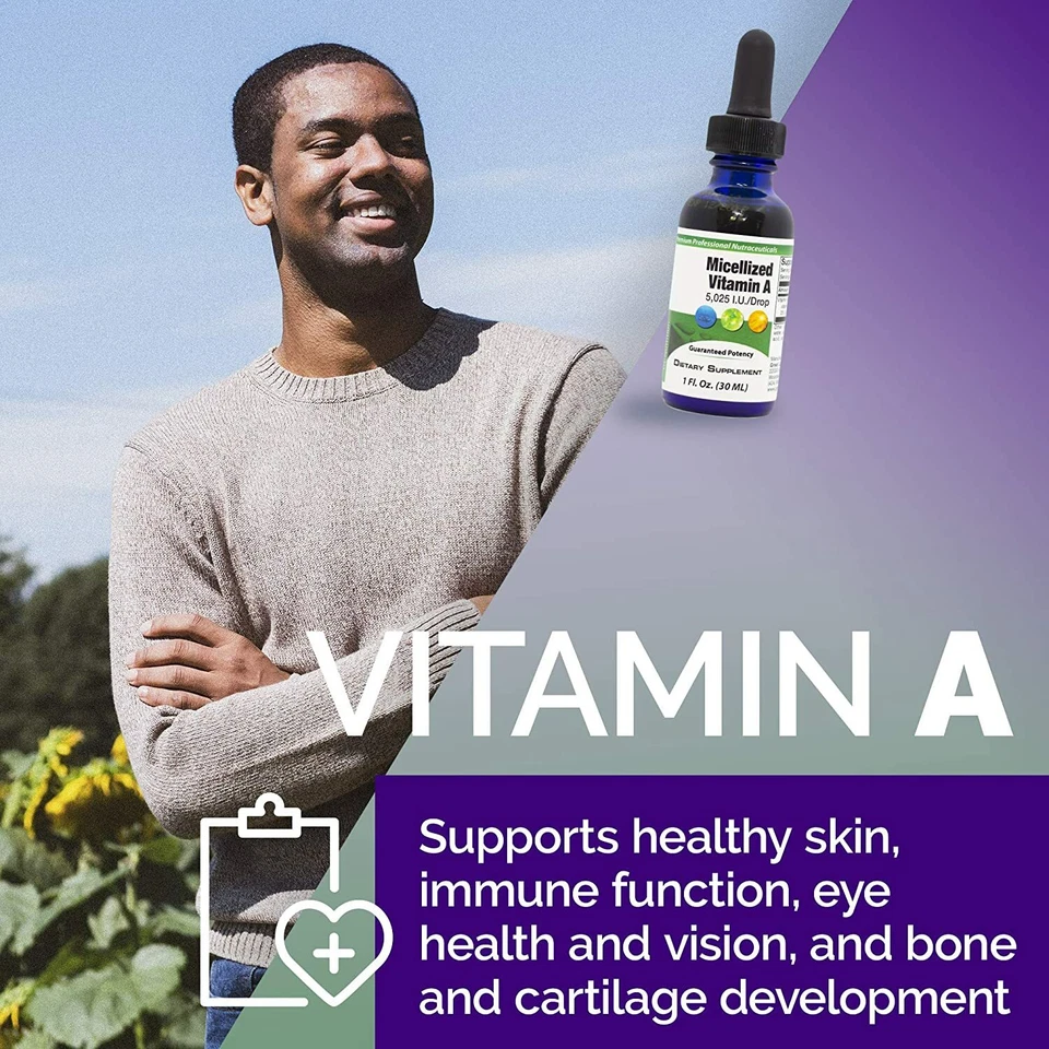 Vitamina A Micelizada | Suplemento Líquido de Gotas de Vitamina A para Apoyo Inmunológico Foto 3 de 4