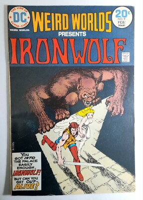 Weird Worlds Presents Iron Wolf 9 F/VF 1974.Nick Cardy/Chaykin.First Print.Dc co