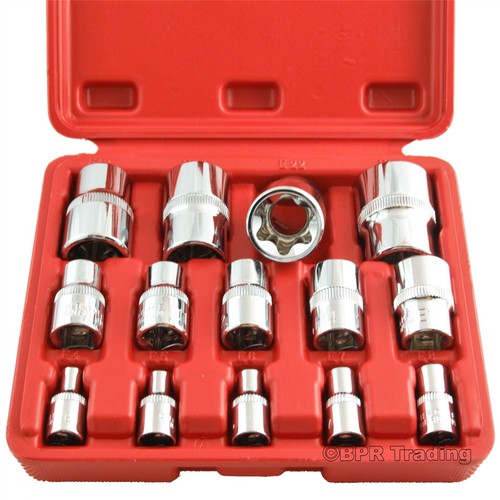 Neilsen 14pc E Torx Socket Set Star Female Sockets 1/4" 3/8" 1/2" CT1261 - Picture 2 of 3