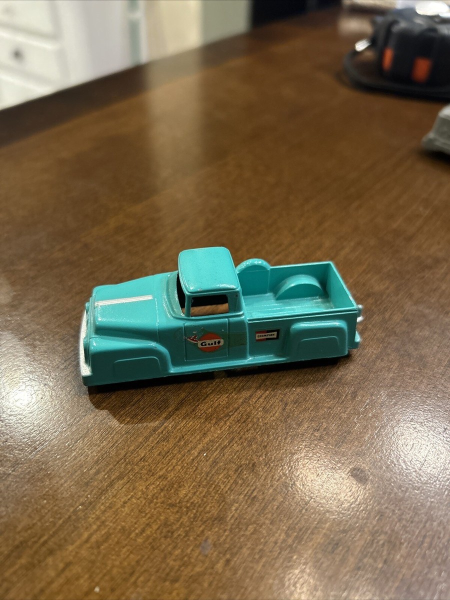 MIDGETOY Metal Vintage 1950's Dodge Pickup Truck STP GULF CHAMPION