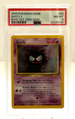 1999 Pokemon Game #50 Gastly PSA 8 NM-MT | eBay