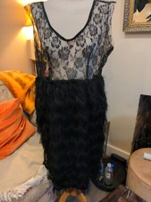 Unbranded Beautiful Black Club / Evening Dress Size 16