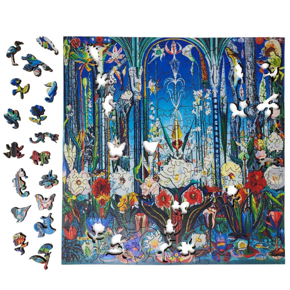 Wooden Jigsaw Puzzle for Adults by FoxSmartBox - 262 Pieces