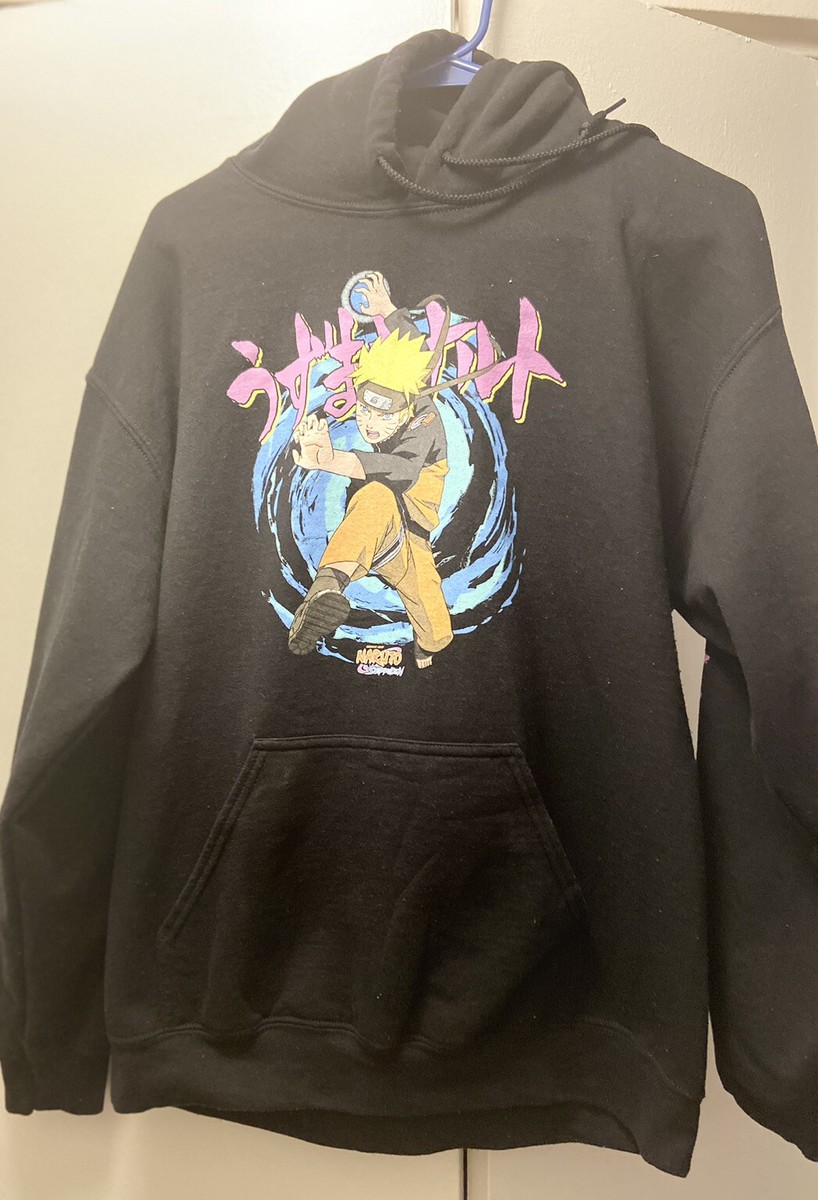 Shippuden Naruto Rasengan Black Hoodie Size M | eBay