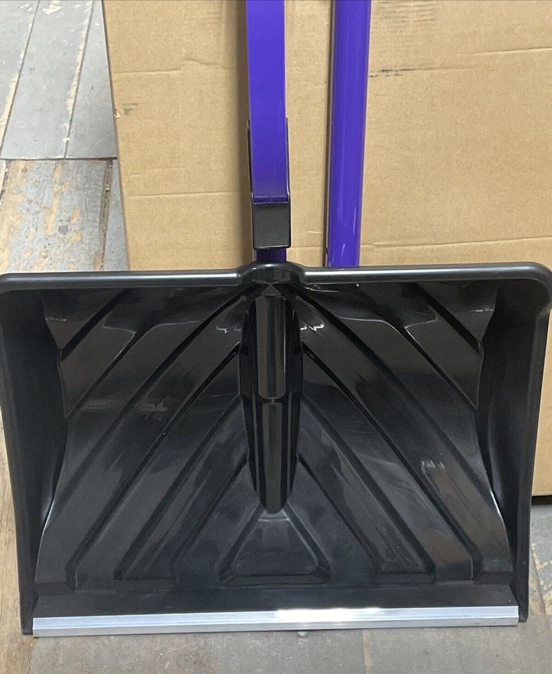 NEW Snow Joe SJ-SHLV01 (PRP) 18in Purple Strain-Reducing Snow Shovel - Image 2 of 4