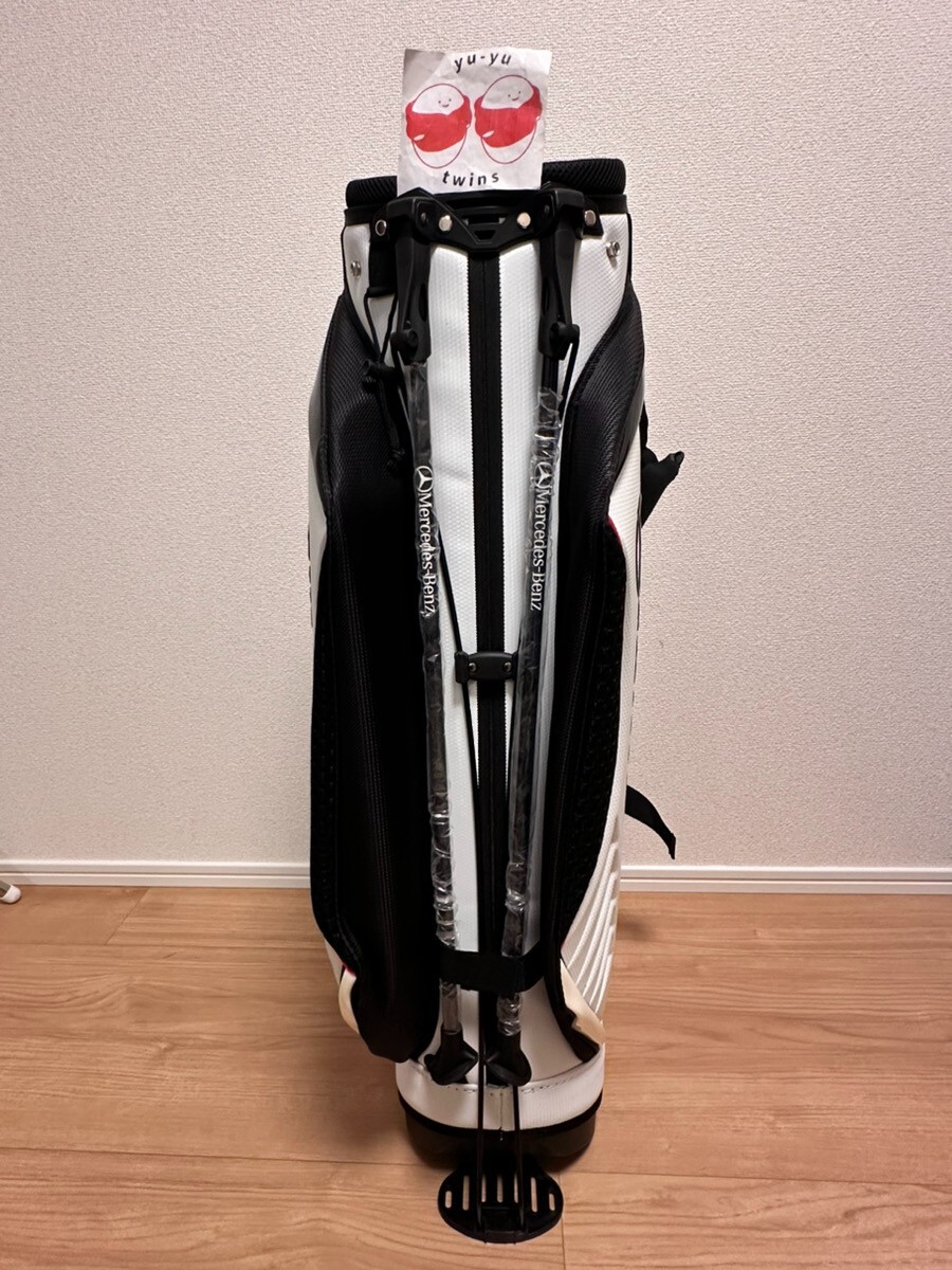 Mercedes-Benz Stand Golf Club Bag Caddie Caddy White Navy