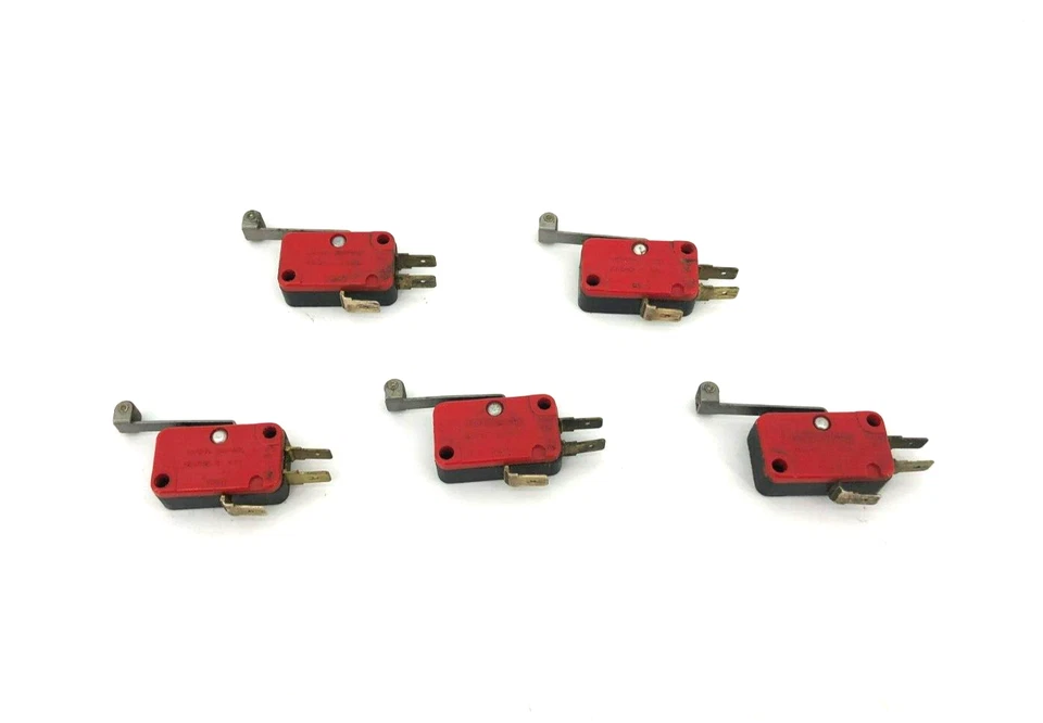 Lot of 5 Honeywell V3L-111-D8 Roller Lever Microswitches, 11A - Image 2 of 4