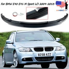 For BMW E90 E91 330 328 325 335 M Tech 2009-2013 Carbon Fiber Style Splitter Lip