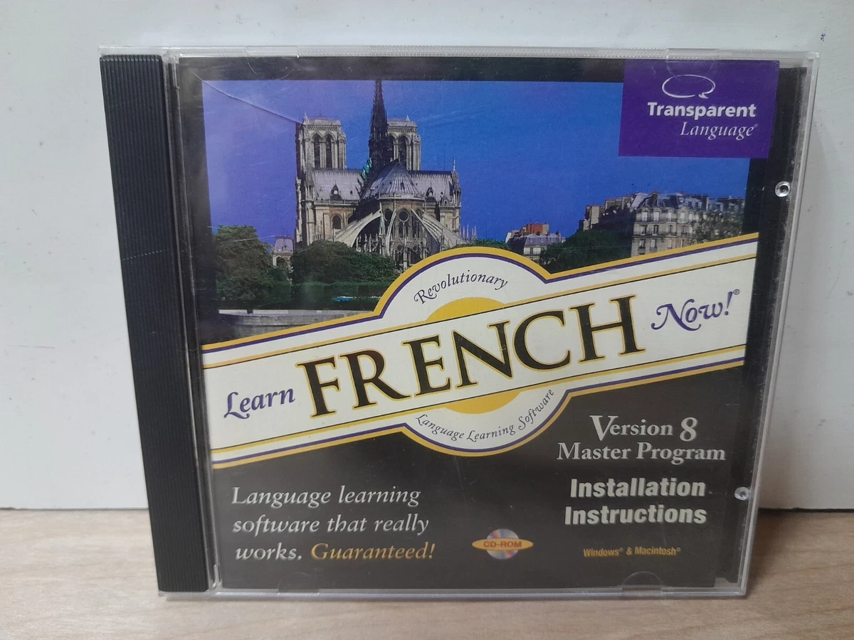 NEW Encore Language Learning Software. FRENCH 8 CD Roms. 2005