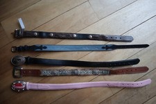 Lot of 5 NOCONA Western Leather Belts Girls 20 22 26