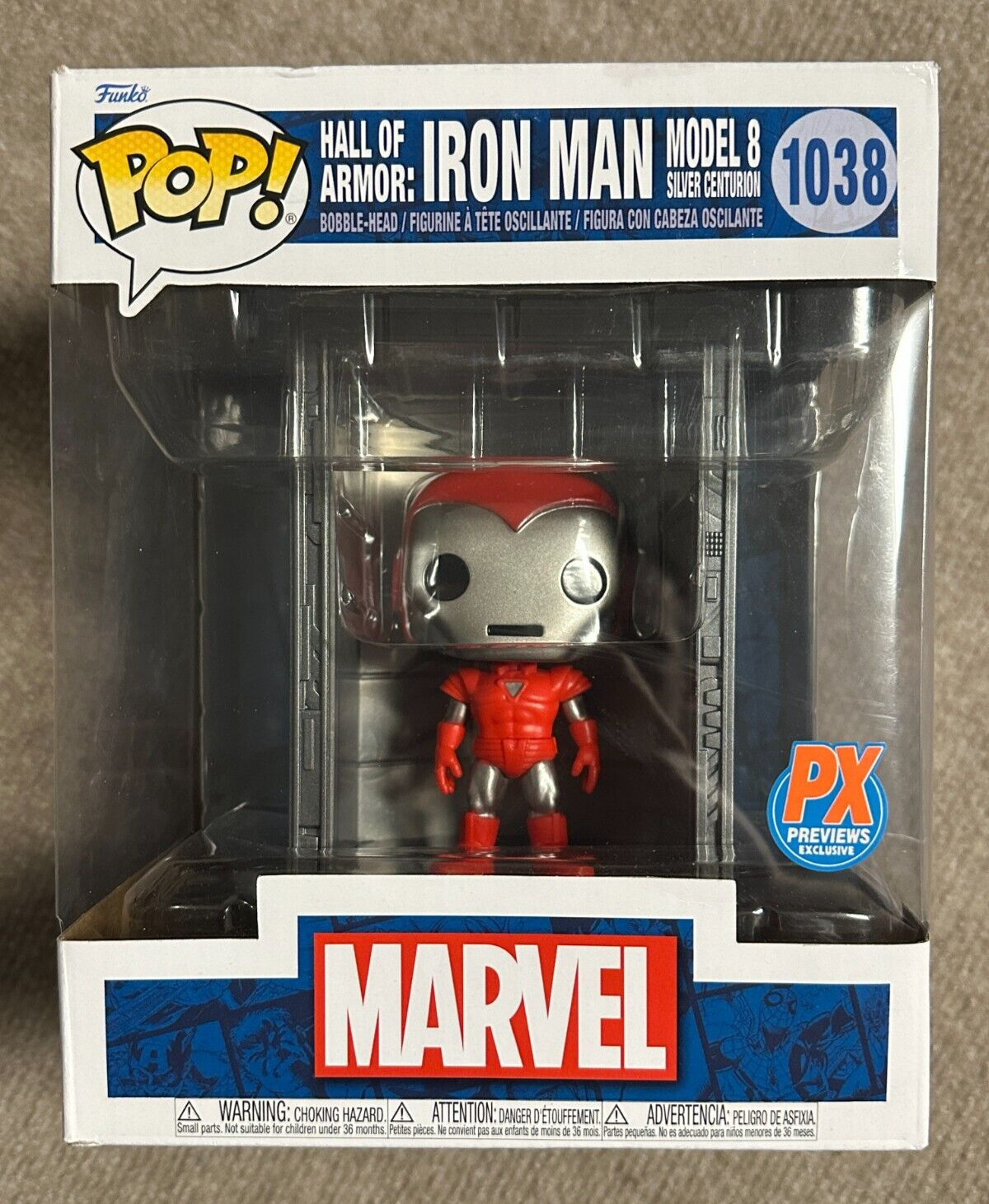 Funko Pop Iron Man Hall Of Armor 1038 Marvel Px Previews Exclusive Vinyl Figure