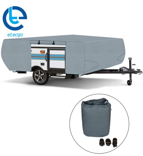 Cubierta impermeable para remolque RV premium para cámper plegable 8-10 ft - Imagen 8 de 13