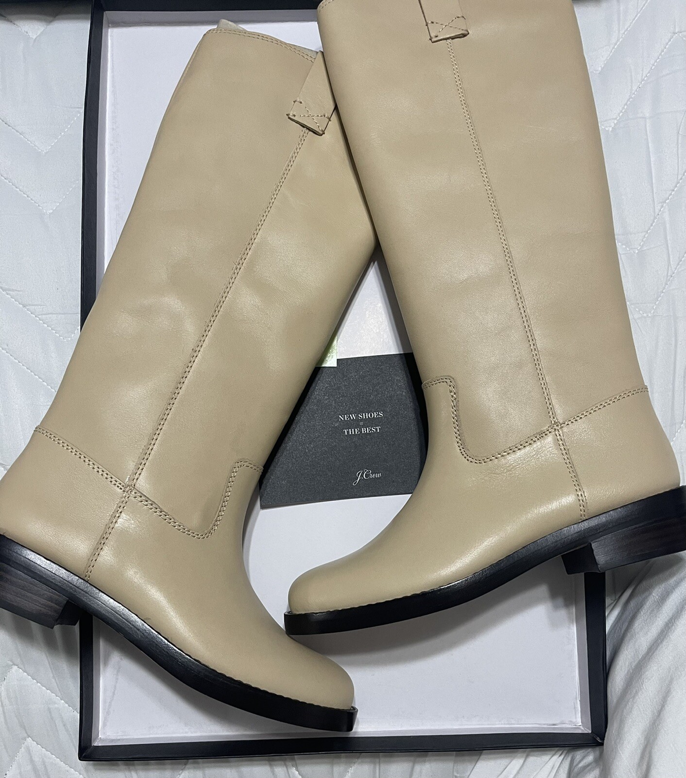 J CREW DARK BEECHWOOD POLISHED LEATHER 