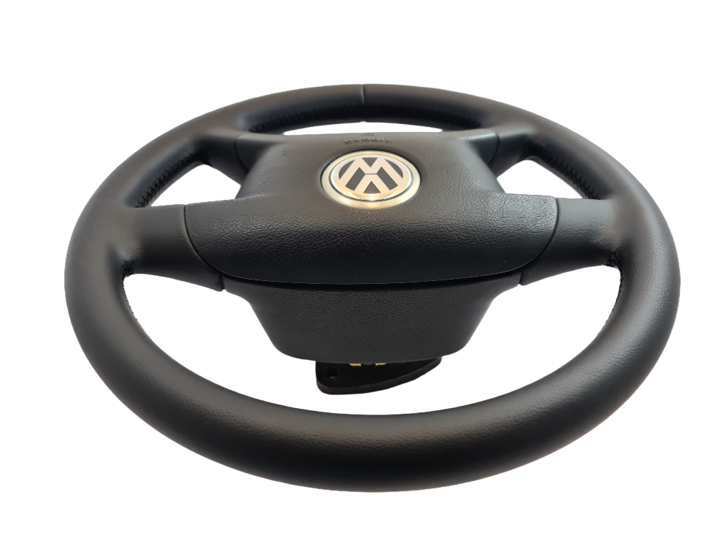 Volant Cuir/Alcantara Pour Volkswagen Transporter T5 - Référence Autofun 30-722, Neuf