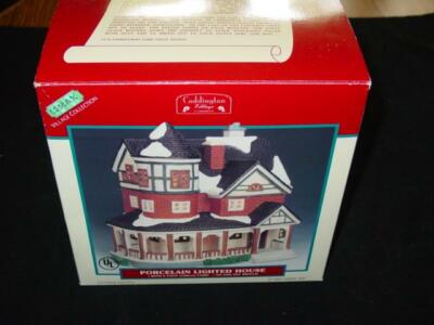 LEMAX 1998 : Caddington Village - Porcelain Lighted House - w/Box (Retired) Rare
