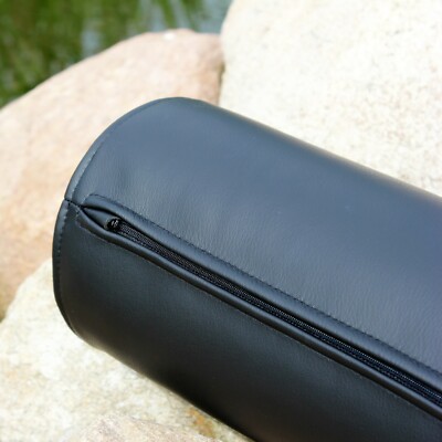 Traversin En Cuir 40x18x9 Cm - Coussin Cervical (appui-nuque), Fait Main En Allemagne, Choix Couleur