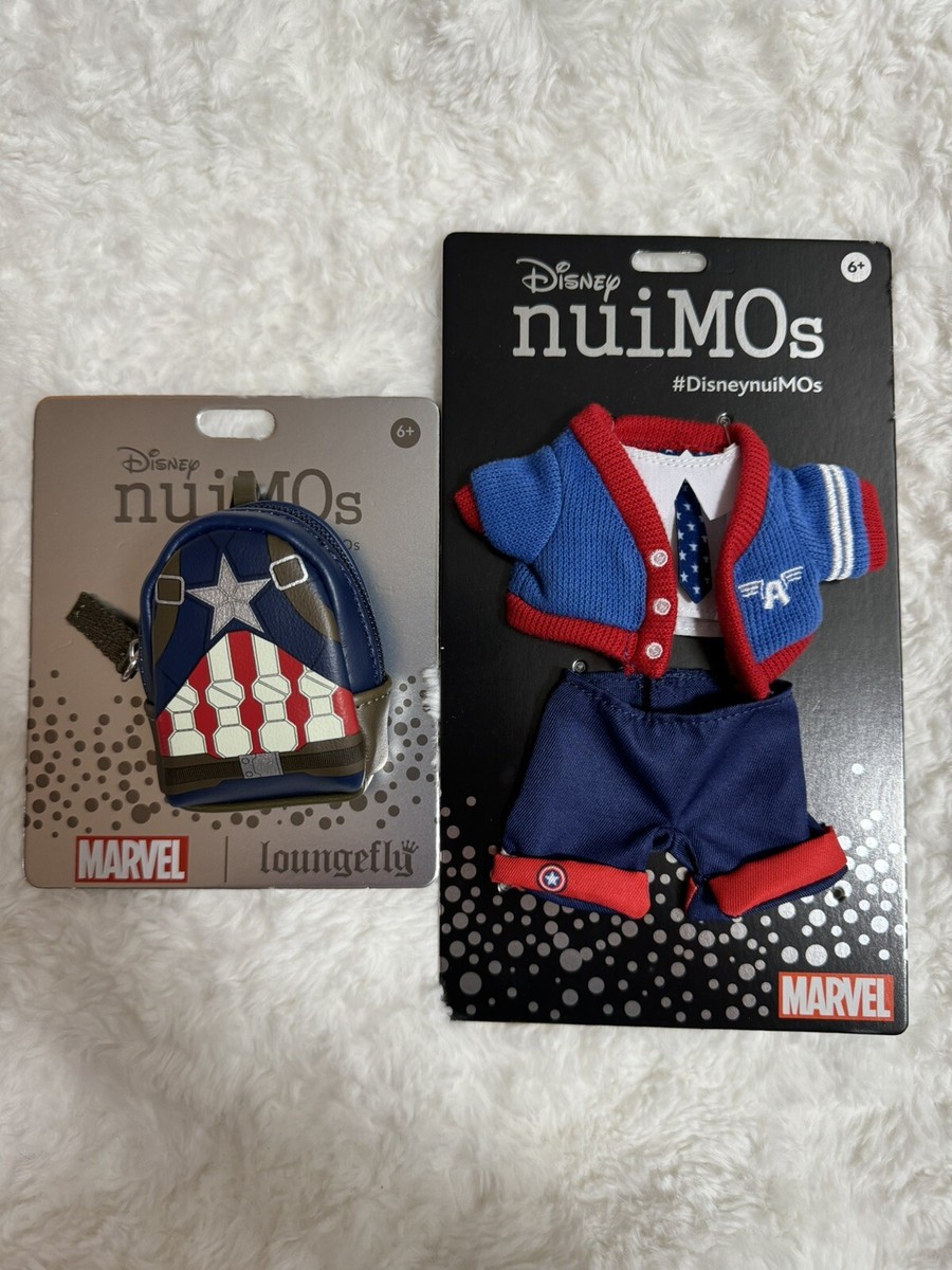 ✨Disney nuiMOs Marvel Captain America Outfit and Loungefly Mini