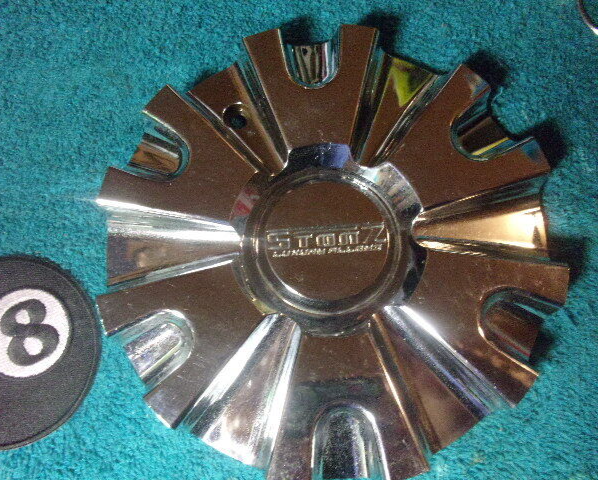 QTY: x1 Stonz Luxury Alloyz Wheels Chrome Custom Wheel Center Cap 6-15/16
