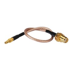 SMA female Jack bulkhead to SSMB male plug straight pigtail cable RG316 for wifi