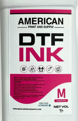 Direct to Film Tinte für Epson Druckköpfe Wasserbasis DTF Tintentransfers Magenta 1L - Bild 3 von 3