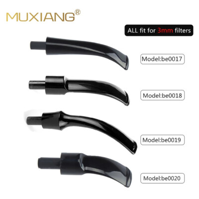 New 4pcs Smoking Pipe Mouthpiece 3mm Filter Tobacco Pipe Stem Replacement