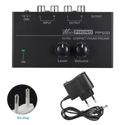 Phono Vorverstärker Mic Verstärker mit Netzteil Phono Vorverstärker Pre Amp RCA