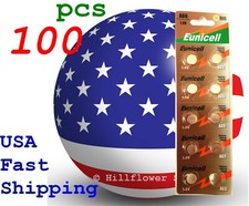 100 pcs AG6 LR69 LR920 G6 371A TT 370 171 Card 1.5V 0 Hg Alkaline Battery