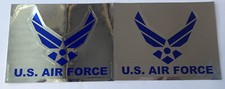U.S Air Force Metallic Car Bumper Stickers Lot Of 2 Per Purchase