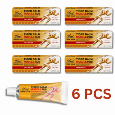 6x TIGER MUSCLE RUB Balm Cream Relief Muscle Aches Sprains Joint Pain 30g.